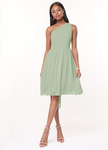 Chiffon tea hot sale length dress