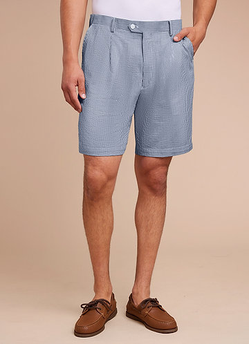 front Gavin Shorts listrados de seersucker