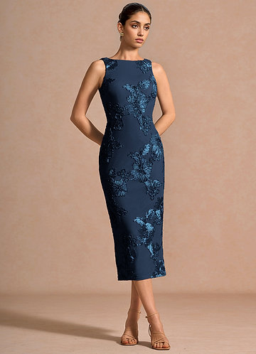 Taylin Navy Midi Dress image1