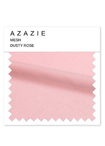 front Azazie Mesh Swatch Dammig Ros