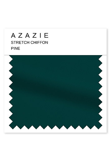 front Azazie Pine Stretch Chiffon Swatch