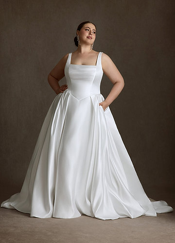 Ankle Length Plus Size Wedding Dresses