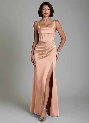 pink and gold bridesmaid dress Rose Dresses rose gold dusty rose bridesmaid dresses
