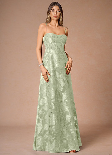 Thalyn Light Green Long Prom Dress image1