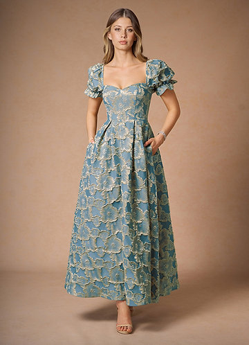 Amy Lake Blue Maxi Dress image1