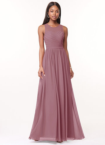 Vintage Mauve Modest Bridesmaid Dresses | Azazie