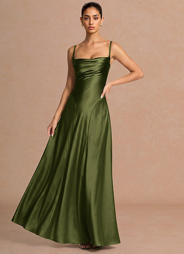 Muirgen Olive Maxi Dress image1