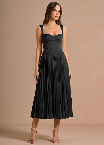 neiman marcus holiday dresses Darcy Velvet Bow Midi Formal Dress main image 1