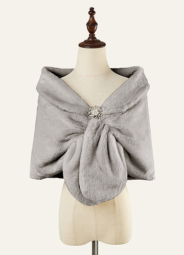 front Broche de capa de piel sintética