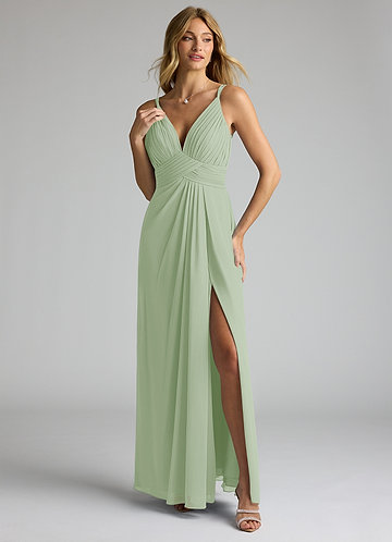 chinese dress ladies Elegant Chiffon Lace Jewel Short-Sleeves Affordable Bridesmaid Dresses –  Newinlook