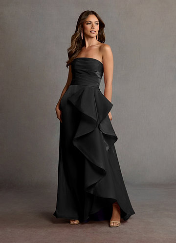 Manon Black Handkerchief Gown image1 0