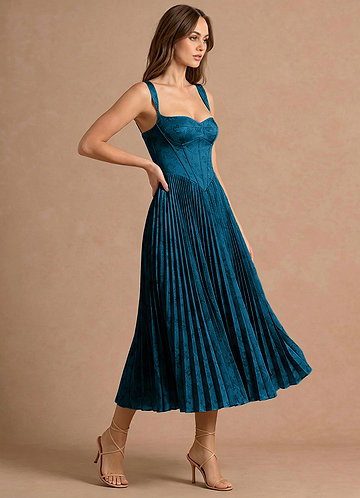 halter neck high slit dress The Golden Holiday Midi Dress Rufle – Bonitafashionrd