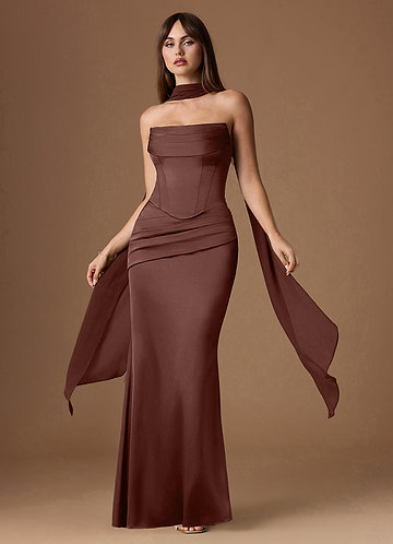 Sorrel Mocha Coco Corset Two-Piece Sets image1