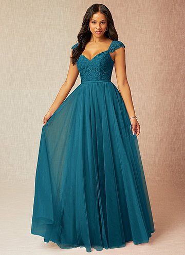 Ink blue 2025 bridesmaid dress