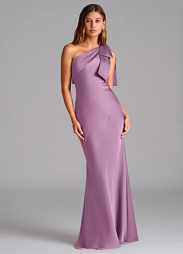 hyacinth bridesmaid dresses Hyacinth Flowing A-Line Lace Asymmetrical Mother of the Bride Dresses, Cabernet main image 0