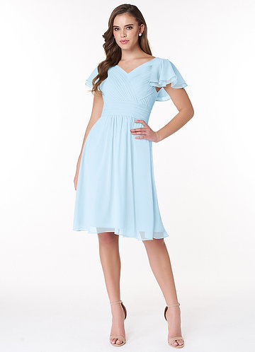 Azazie Hadley Modest Bridesmaid Dresses  image1 0