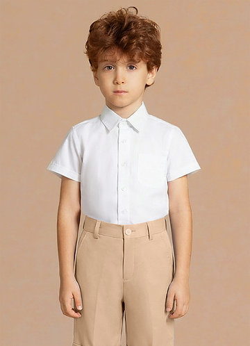 white christmas dresses Ragazzo 16988 Boy's Dress Shirt - Tonal Herringbone