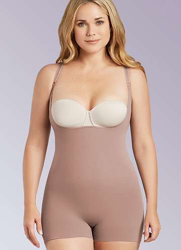 front Curveez Second Skin Hip Hugger Bodysuit