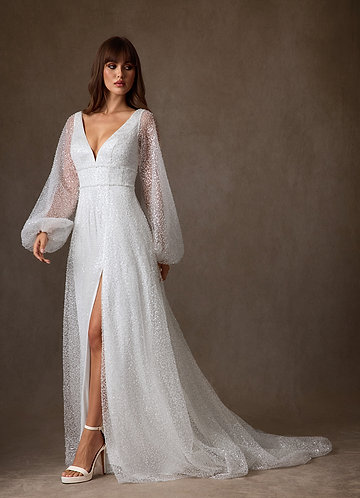 Long Sleeve Boho Wedding Dresses | Azazie