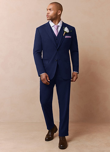 Savile Blue Wool Blend 3-Piece Suit