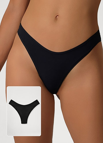 front Low Rise Barely-There High Stretch Thongs （One piece）