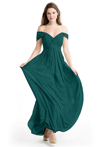 peacock teal bridesmaid dresses