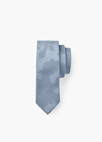 front Floral Burnout Skinny Tie