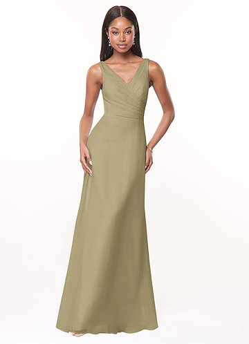 Moss Green Modest Bridesmaid Dresses | Azazie