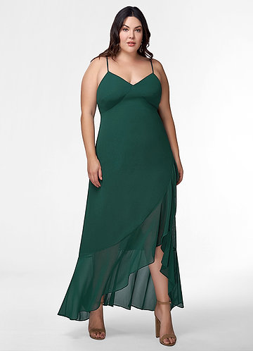 Emerald Sea Forest Green Maxi Dress