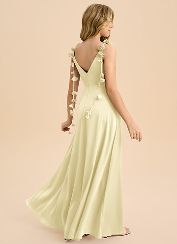 junior bridesmaid dresses azazie Color:Greenwich Plaid nav-69 she features a V Sparkly Dusty Blue Beaded