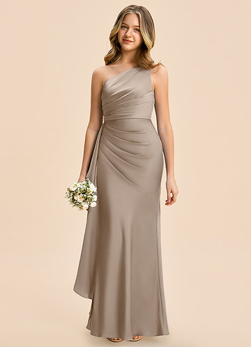 Taupe Junior Bridesmaid Dresses