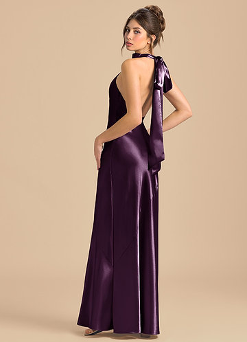purple dress high neck Purple High Neck Tulle Lace Prom Dress Tulle Lace Homecoming Dress US 2 / Gray