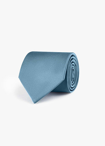 front Breite Krawatte aus Stretch-Satin