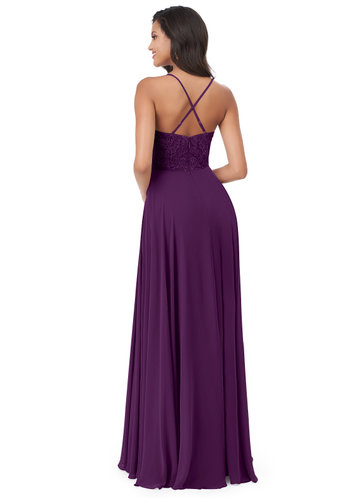 eggplant purple dress