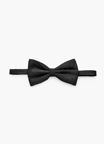front Floral Burnout Adjustable Bow Tie