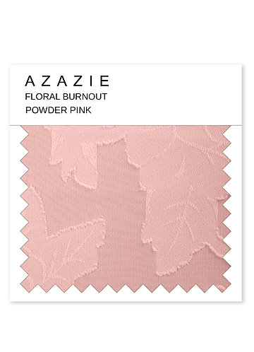 front Powder Pink Floral Burnout Swatch