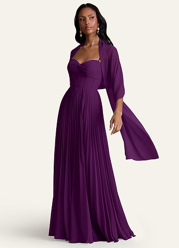 Azazie Kalico Grape Chiffon Bridesmaid Dresses | Azazie IE