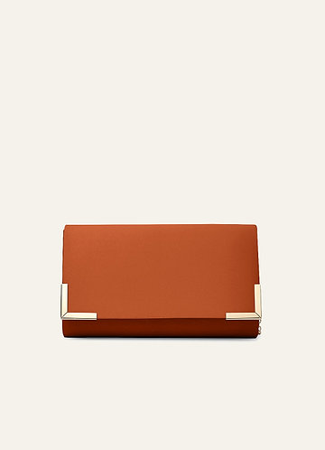 front Dopasowana kolorystycznie matowa satynowa kopertówka