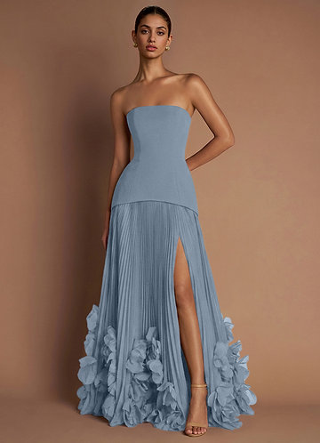 prom dresses orange Long Corset Prom Dress with Side Drape