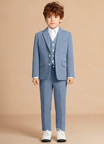 front Finn Dusty Blue Boy 3-Piece Suit