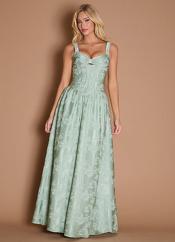 Giselle Soft Green Maxi Dress image1