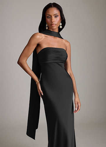 princess polly baby blue dress Black Strapless Bridesmaid Dresses