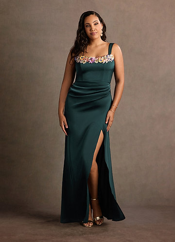 Maxi jurk Vivianna Bos Groen image1