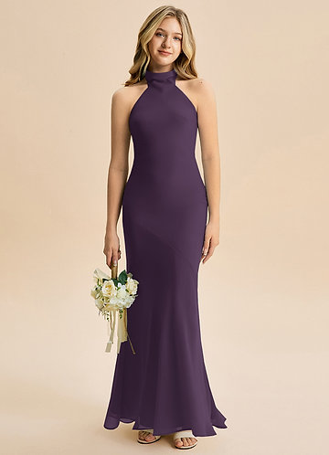 dark purple junior bridesmaid dresses Plum Junior Bridesmaid Dresses