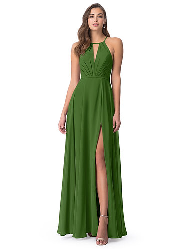 moss green dresses