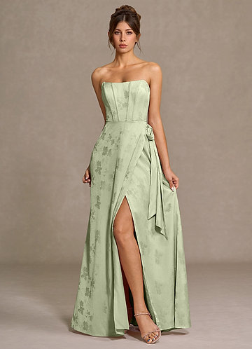 Nebula Light Green Maxi Dress image1