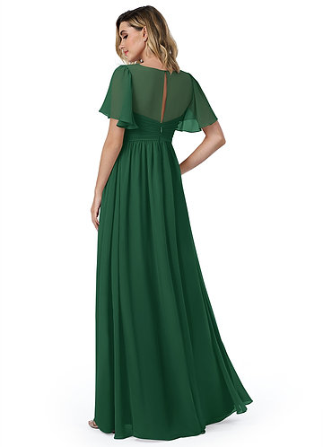 dark green maternity bridesmaid dress