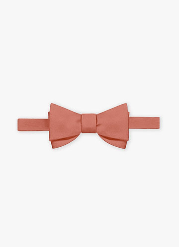 front Stretch Satin Bow Tie