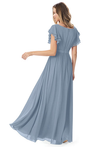 Dusty Blue Modest Bridesmaid Dresses ...