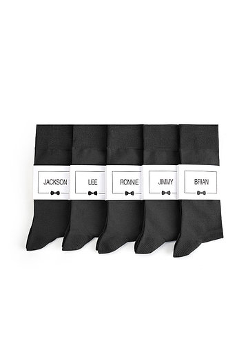 front Men's Dress Socks with Custom Label